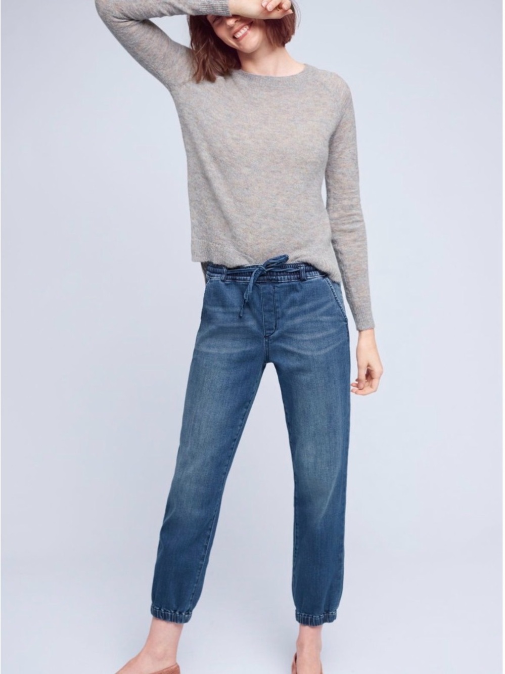 Pilcro and the Letterpress Women's Denim Joggers | Small